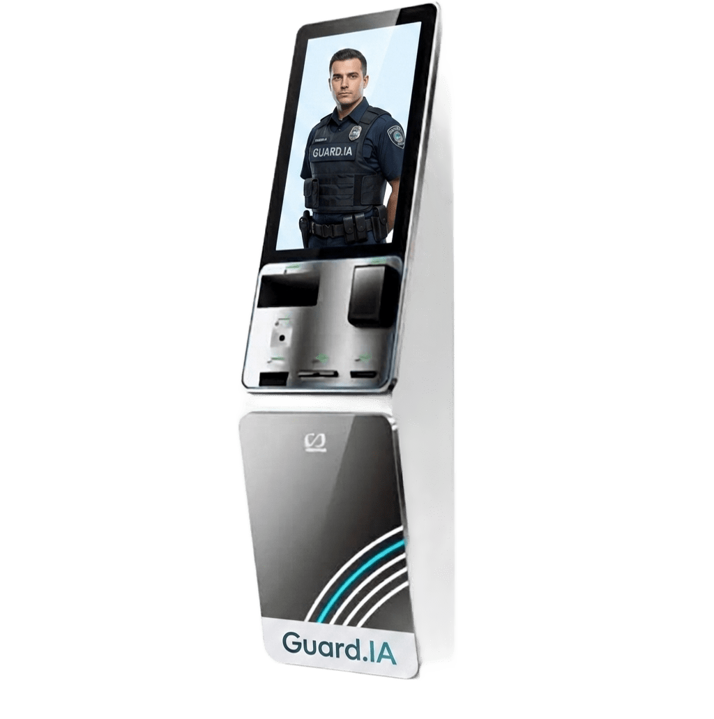 Kiosco Guard.IA con reconocimiento facial para propiedad horizontal